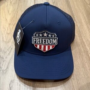 Freedom Patch Navy Trucker Hat